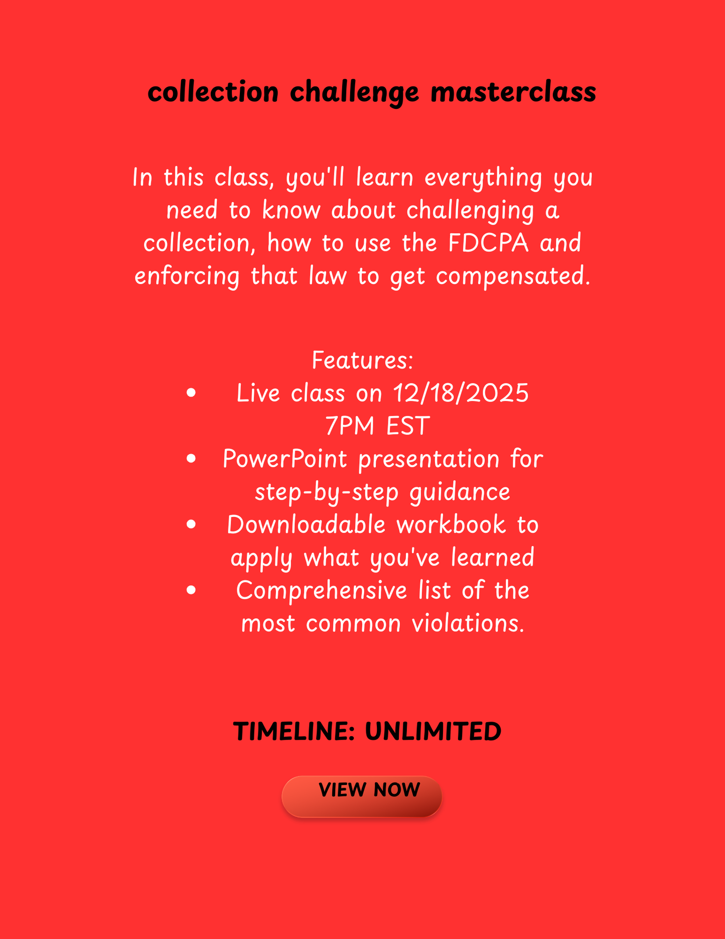 collection challenge masterclass