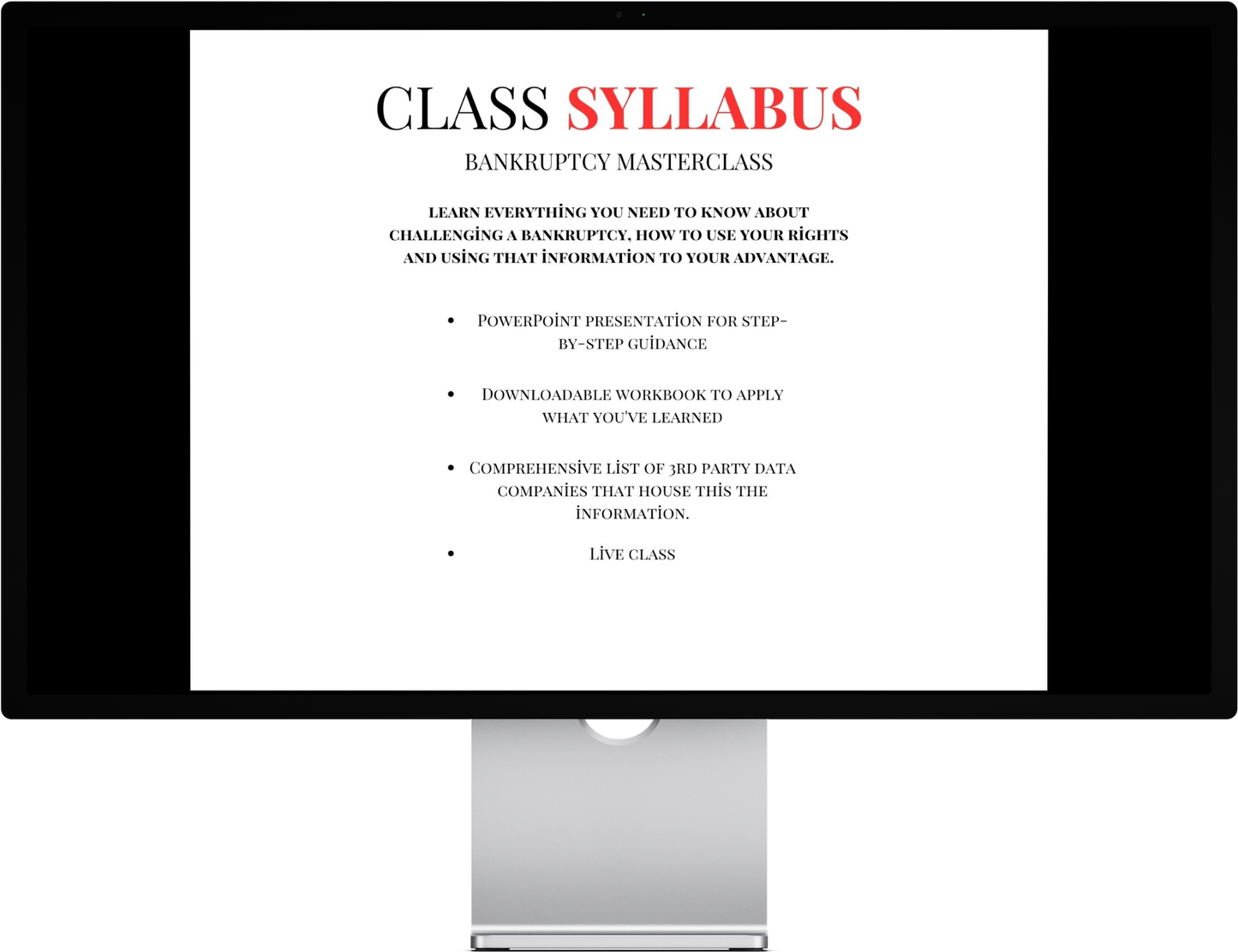 bankruptcy masterclass