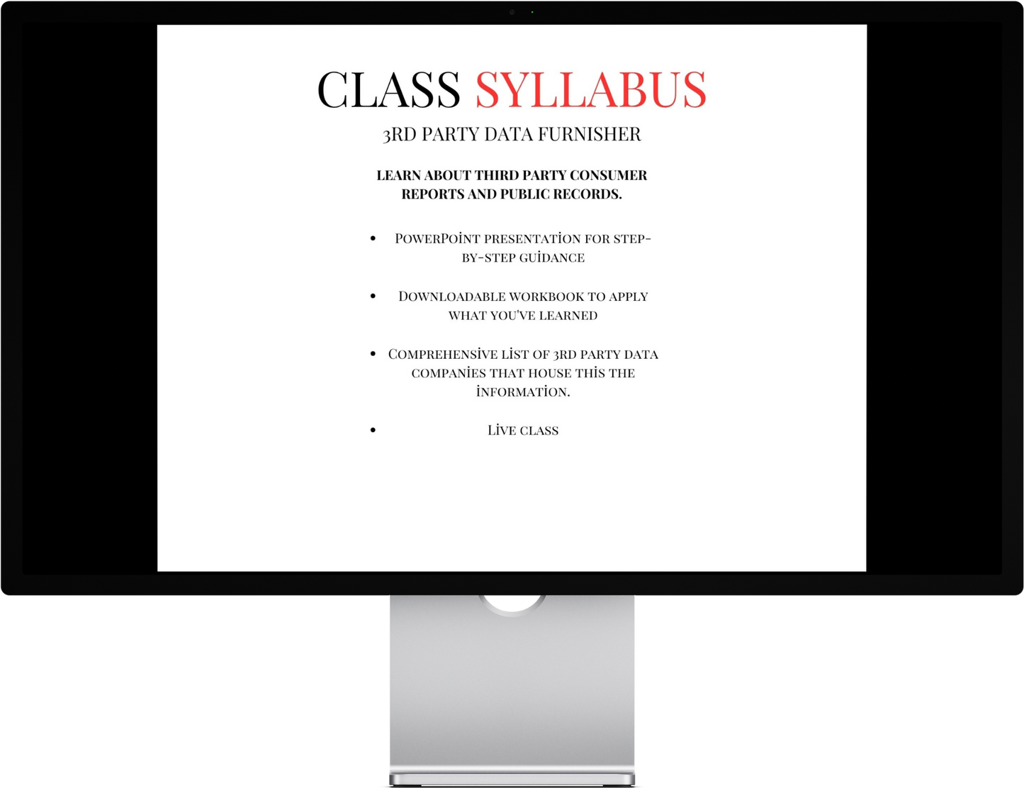 3rd party data furnishers masterclass
