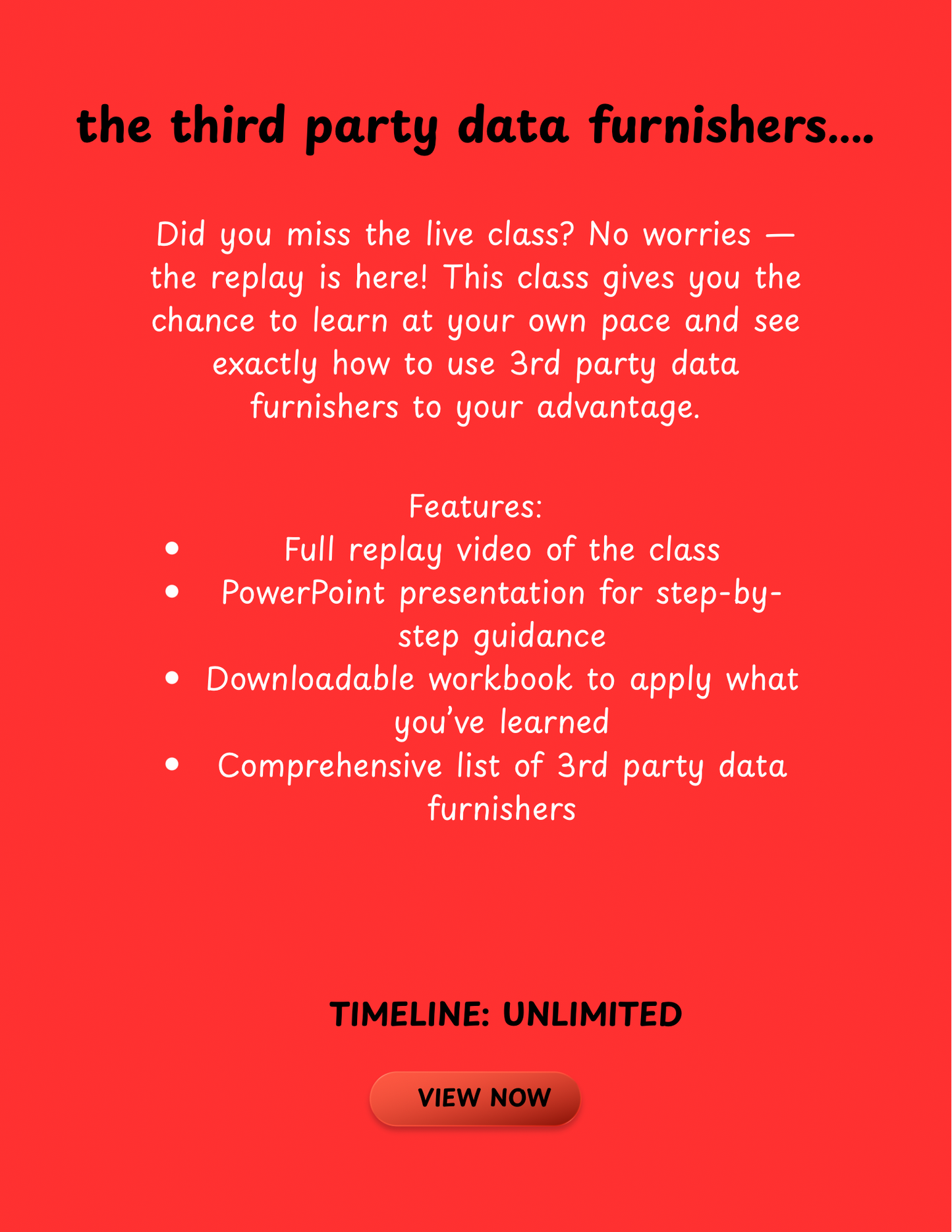 third party data furnishers
