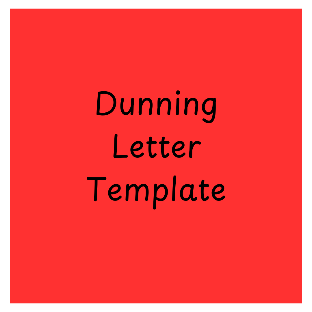 dunning letter template